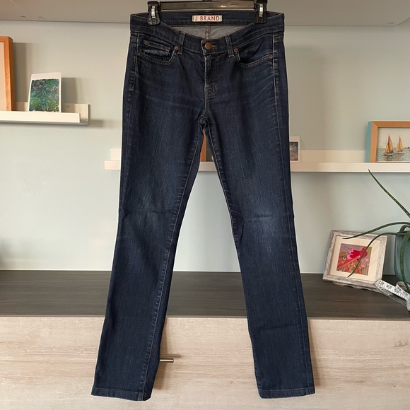 J Brand Pencil Leg Dark Blue Mid Rise Skinny Jeans - Picture 2 of 11